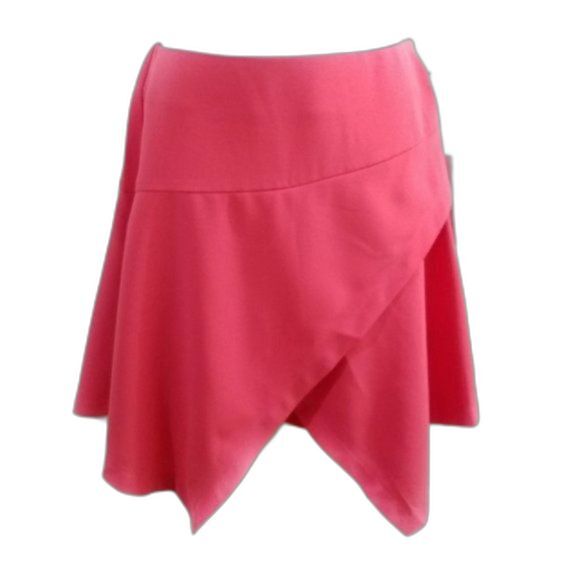 BB Dakota size 2 NWT NEW asymmetrical envelope wrap hem XS mini skirt - Picture 1 of 7
